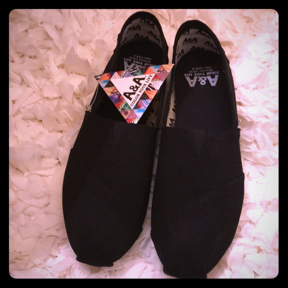 Organic Cotton Black Alpargatas